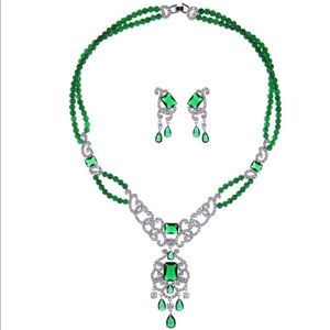 Cz necklace set